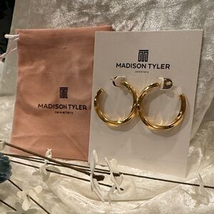Madison Gold Hoop Earrings